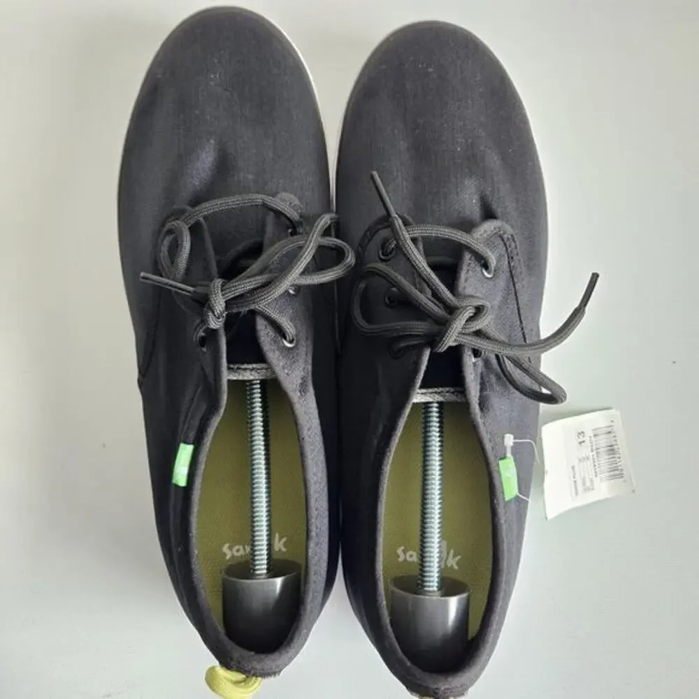 Sanuk Guide Plus Casual Lace Up Sneaker Shoes Men’s Size 13 1019351 Black‎